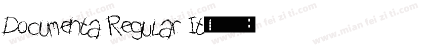 Documenta Regular It字体转换